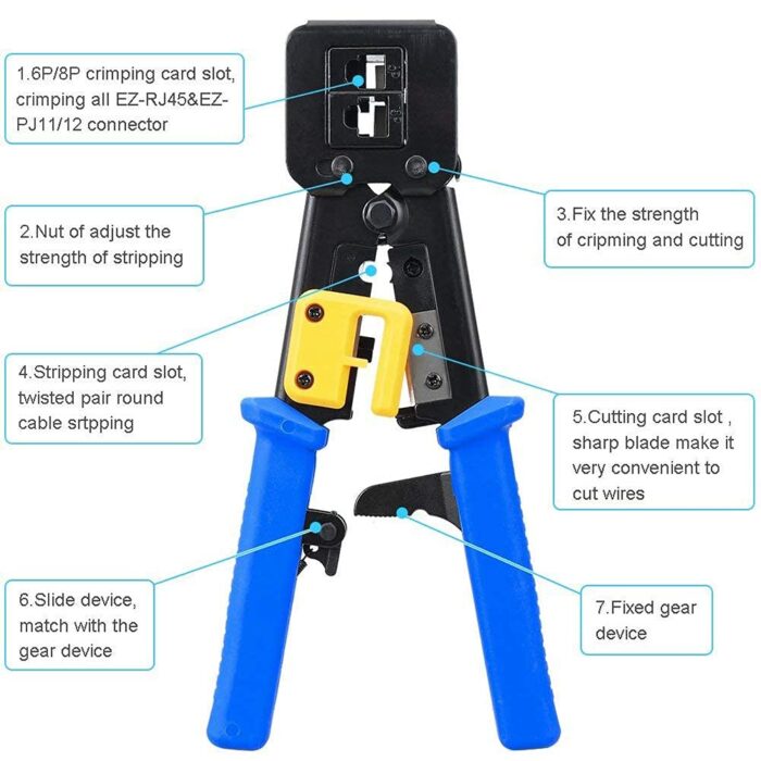 Rj 45Network Plier Crimping Tool - Image 3
